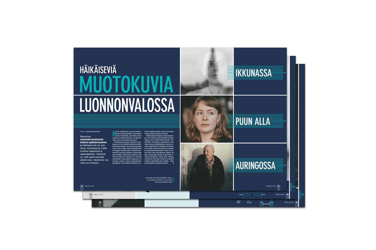 Digikuva nro 7 muotokuvaus